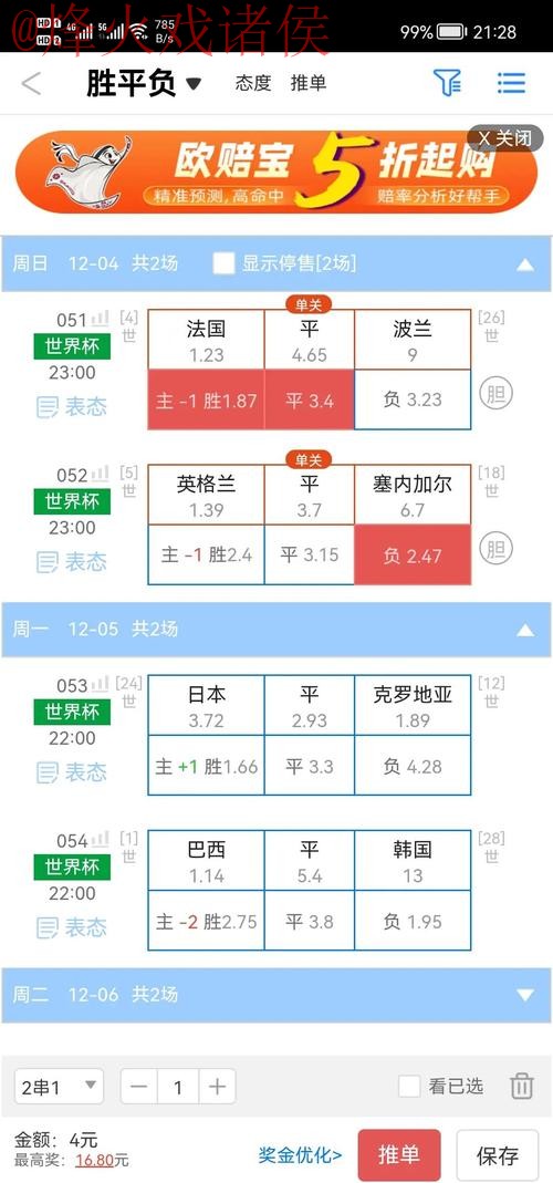 世界杯盘口网站官方推荐与分析
